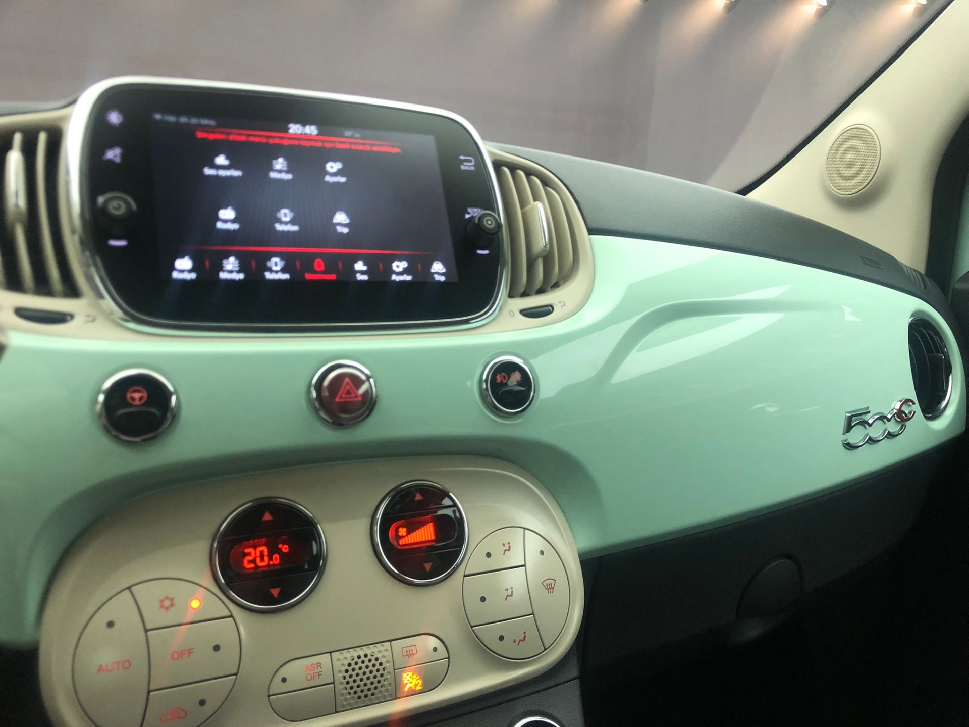 23Bin km'de Otomatik Cabrio Fiat  1.2 Lounge 500C-19