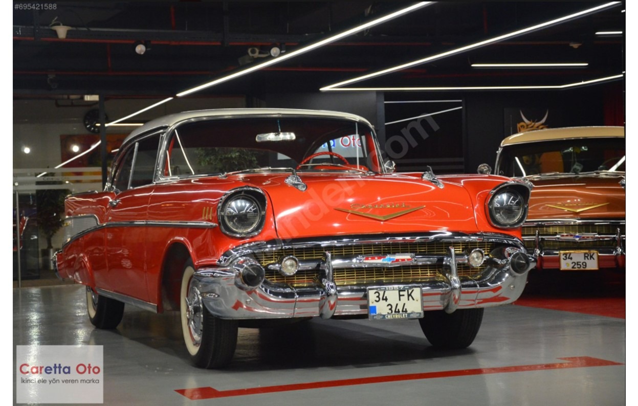 1957 CHEVROLET BELAİR DİREKSİZ COUPE V8-2