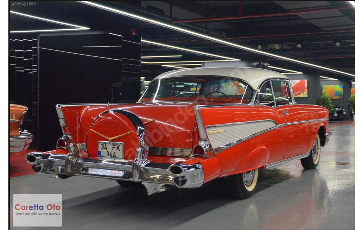 1957 CHEVROLET BELAİR DİREKSİZ COUPE V8-3