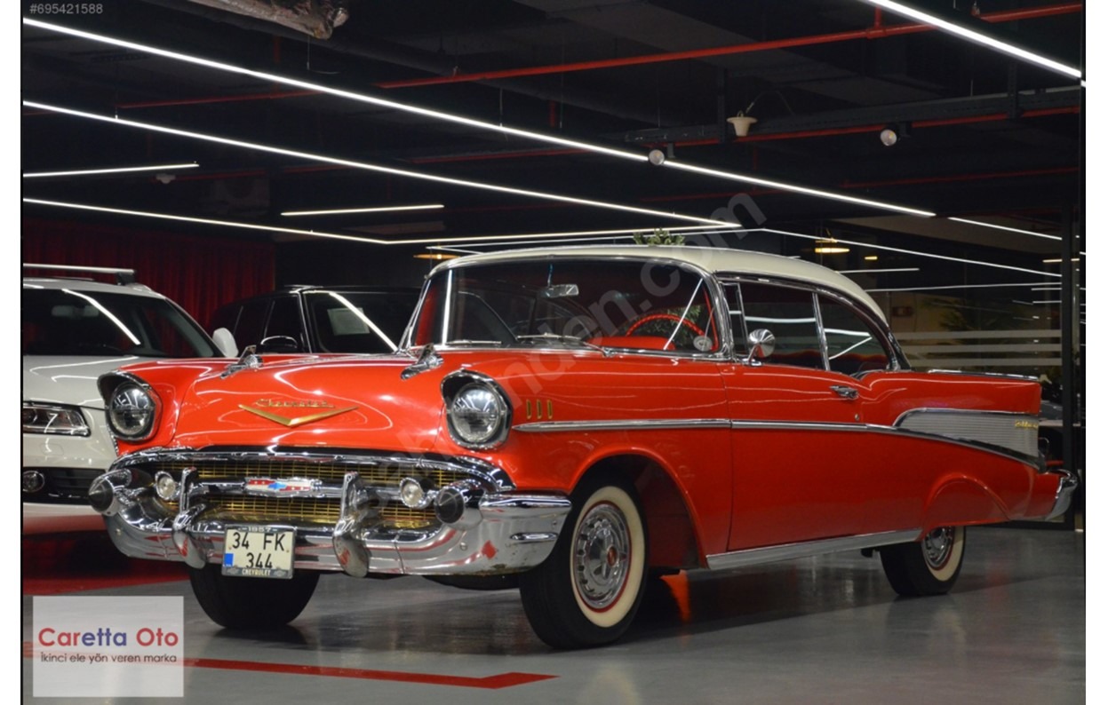 1957 CHEVROLET BELAİR DİREKSİZ COUPE V8-0